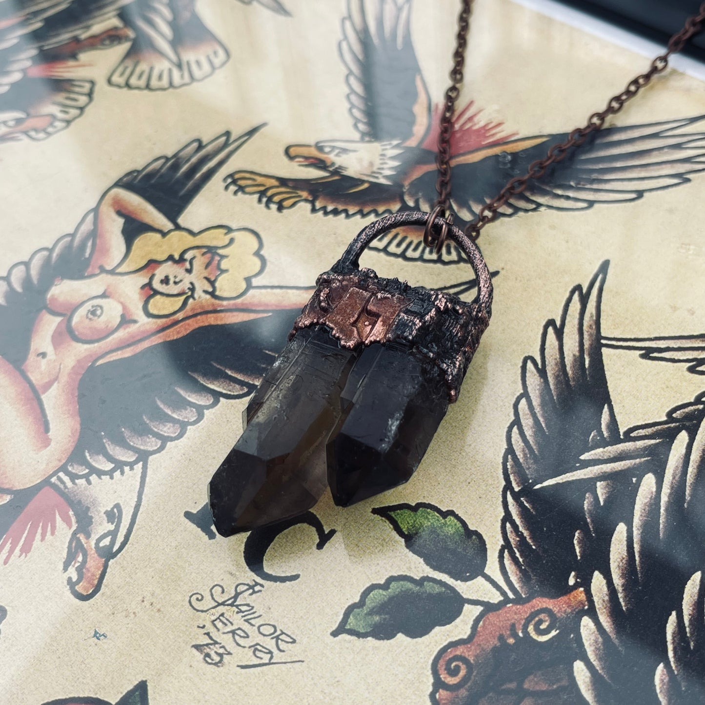 333 Smokey Quartz Pendant