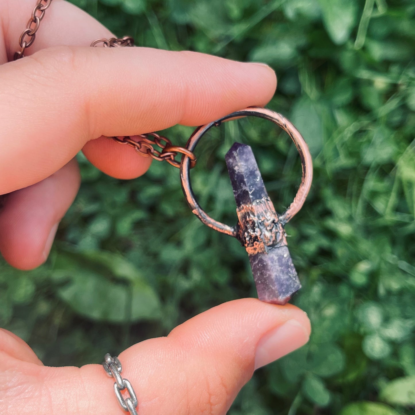 Amethyst Point Electroformed Pendant-Made to Order/Handmade