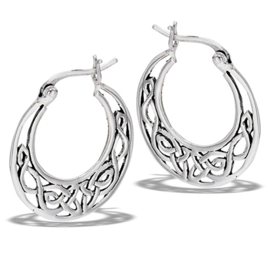 Filigree Hoop Earring