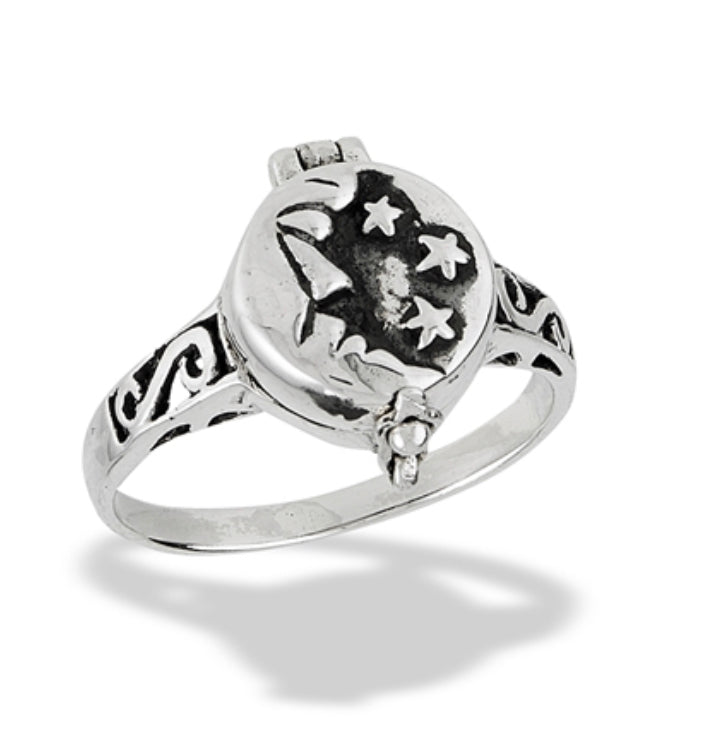 Moon & Stars Poison Ring