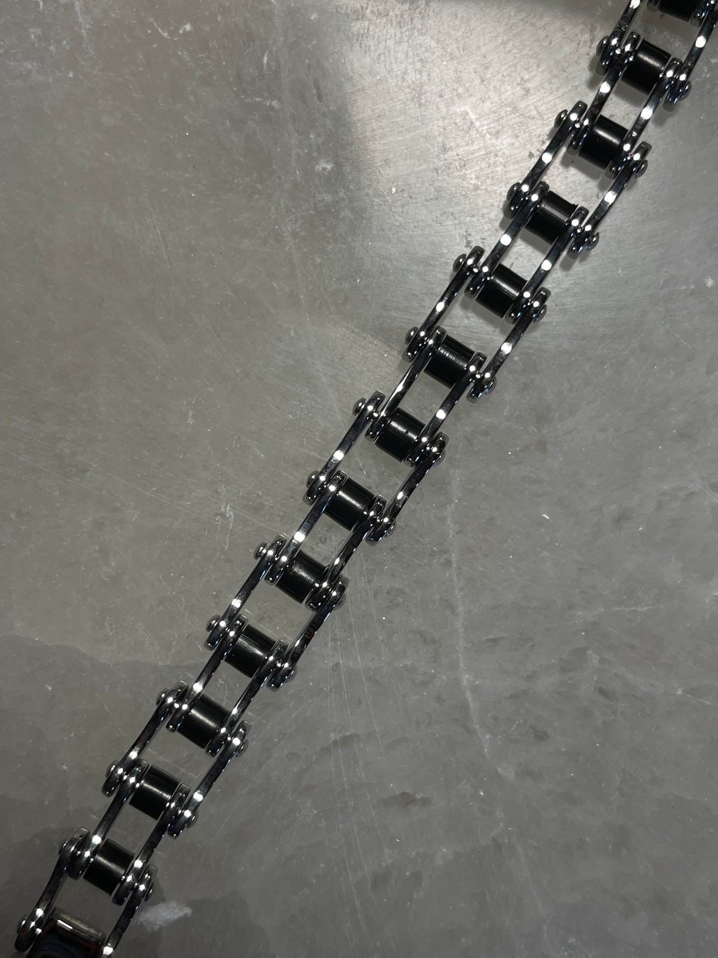 Stainless Steel Bike Chain Bracelet