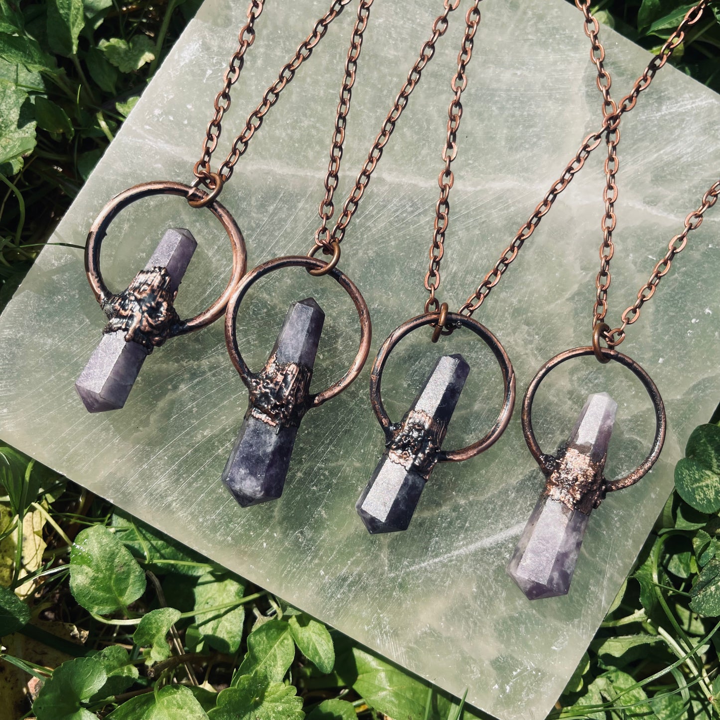 Amethyst Point Electroformed Pendant-Made to Order/Handmade