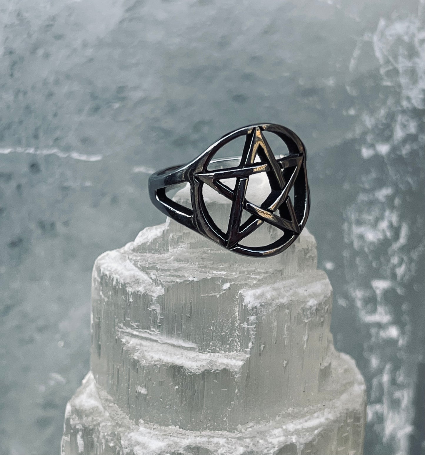 Pentagram Ring- Stainless Steel
