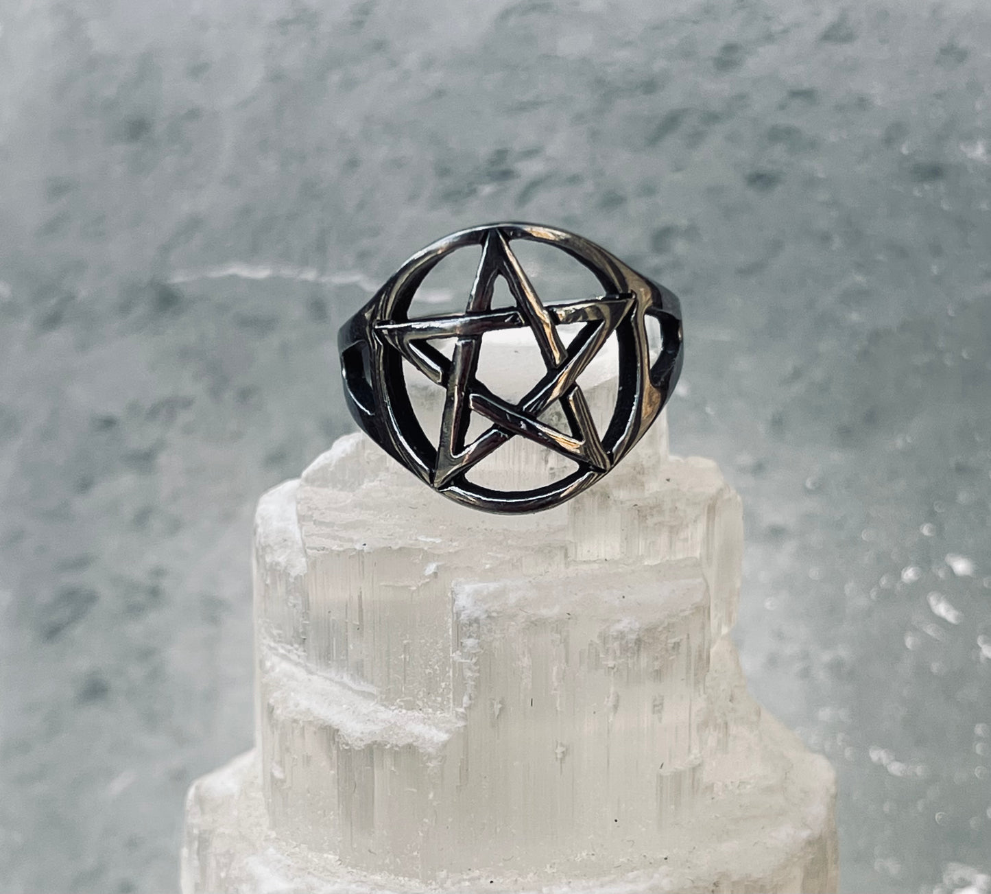 Pentagram Ring- Stainless Steel