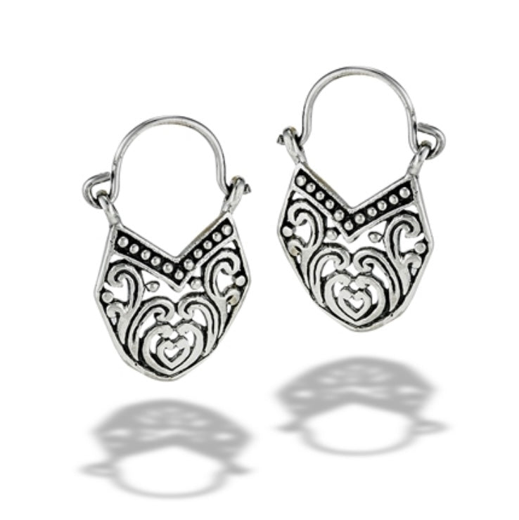 Mandala Hoop Earrings