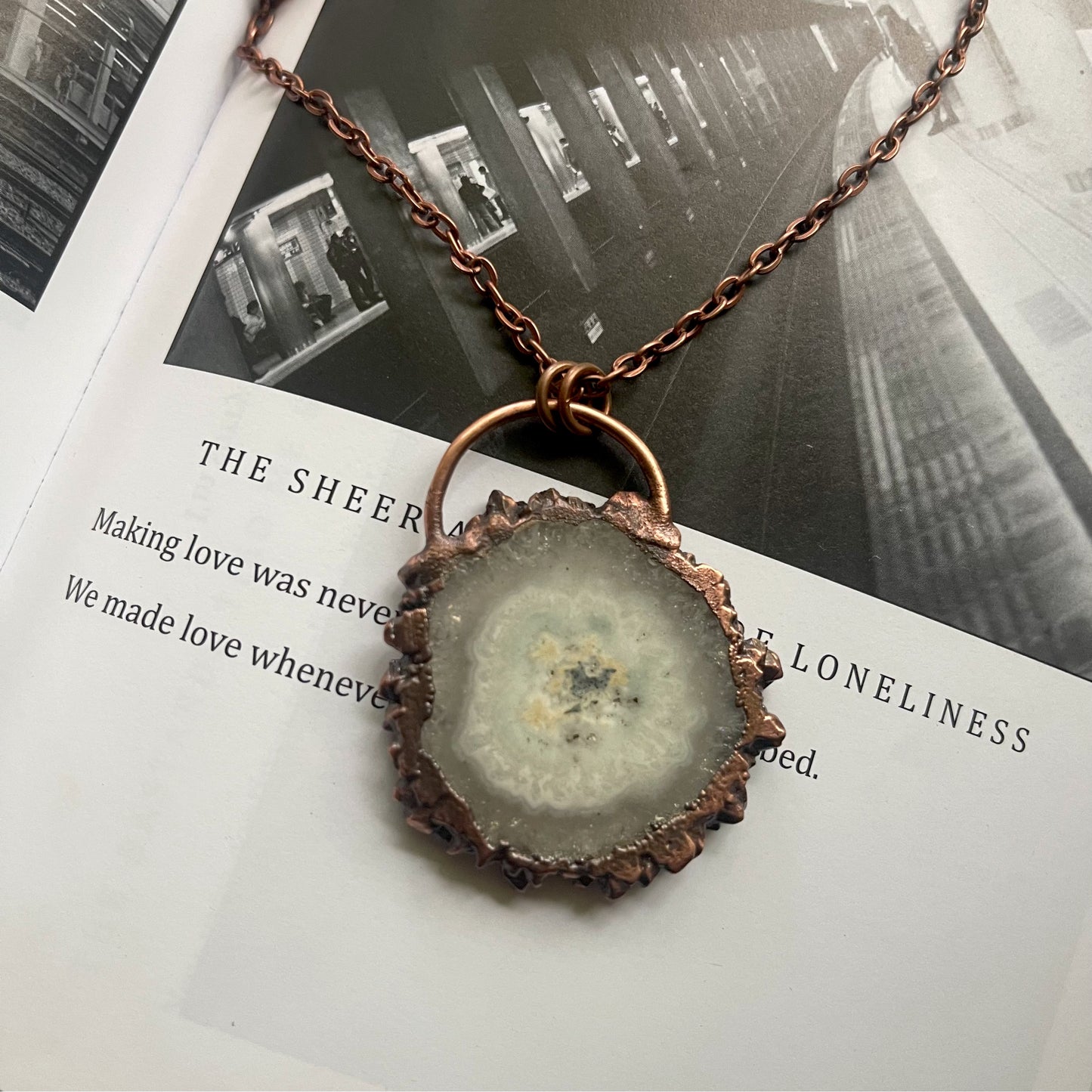 Agate Pendant- Handmade