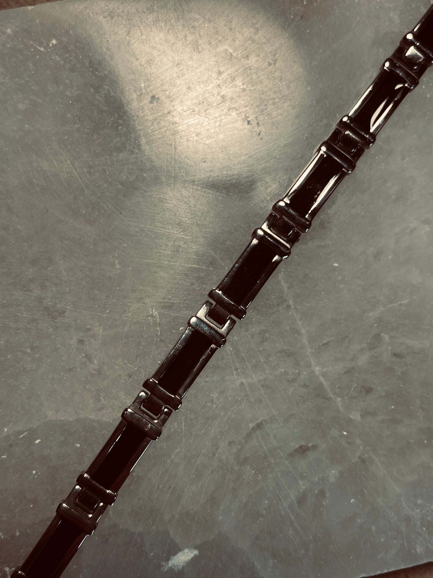Stainless Steel Black Out Bracelet