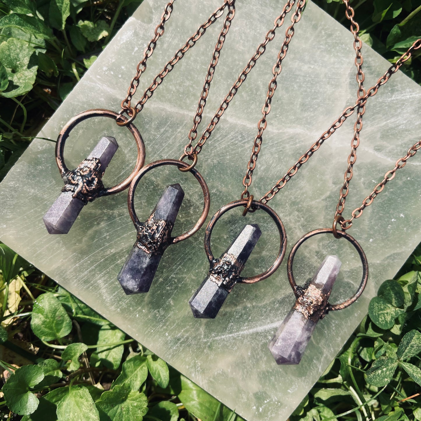 Amethyst Point Electroformed Pendant-Made to Order/Handmade
