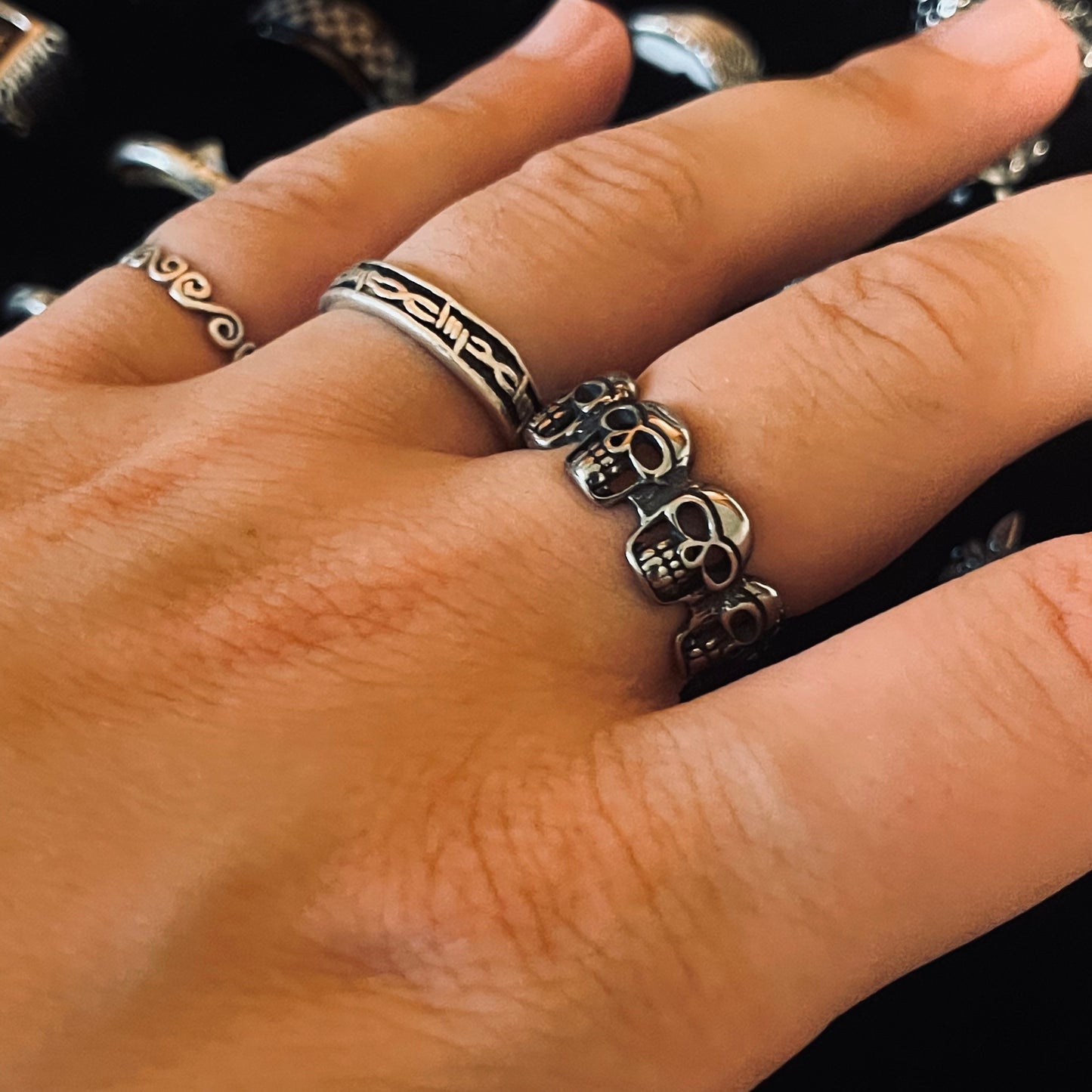 Stainless Steel Skull Ring