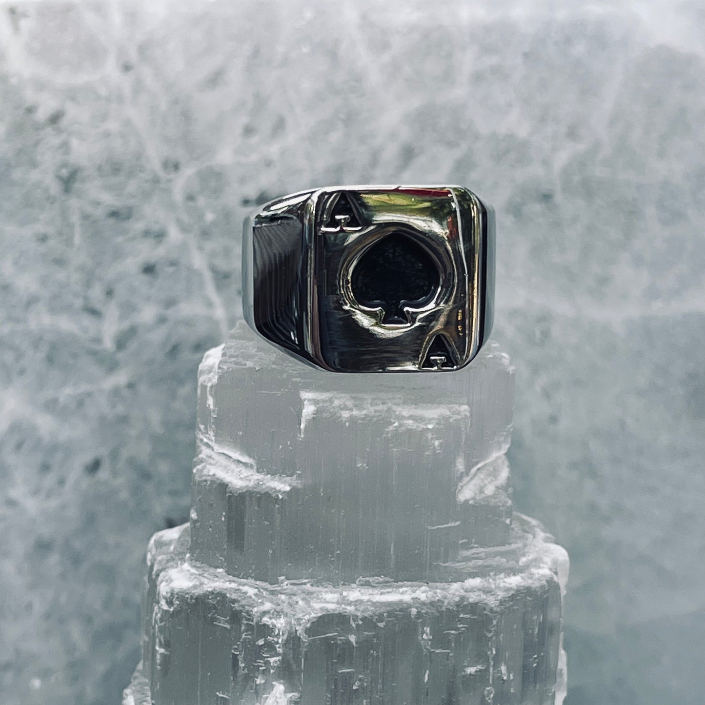 Ace of Spades Signet Ring