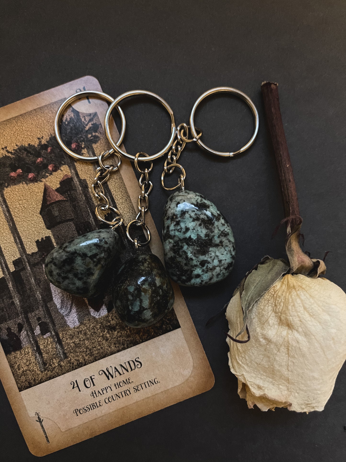 African Turquoise Keychain