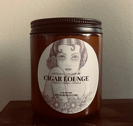 Cigar Lounge 10oz Soy Wax Candle